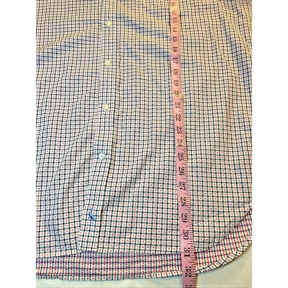 TailorByrd Mens Pink Blue Geometric Button Up Shirt Flip Cuff Size XL - Picture 6 of 9